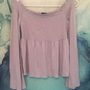 Lilac Off the Shoulder Top. 💜